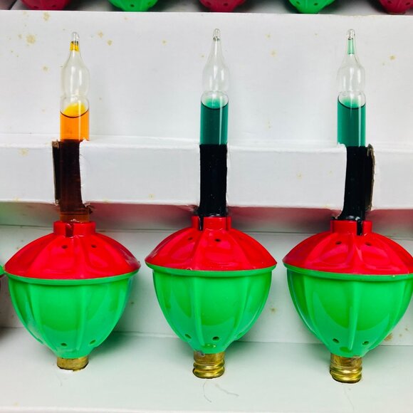 Vintage NOMA Christmas Bubble Lights Set Of 14 Retro Decor New Never Used Tested - Picture 5 of 6